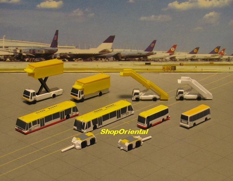   HERPA 1400 PLANE MODEL AIRPORT GSE TAXI GROUND FLOOR SHEET GSE_G