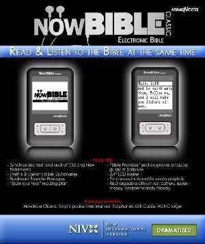 NIV NowBible Classic Audio/Visual Bible Reader   4GB Non Color  NEW 