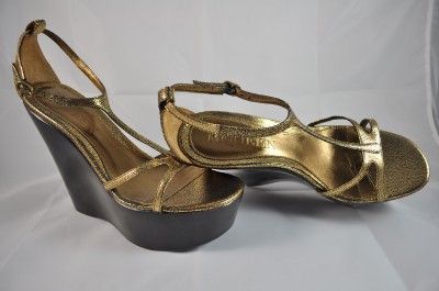 ALEXANDER MCQUEEN METEORITE WEDGE SHOES SZ 39 / 9 (EE128) $675  