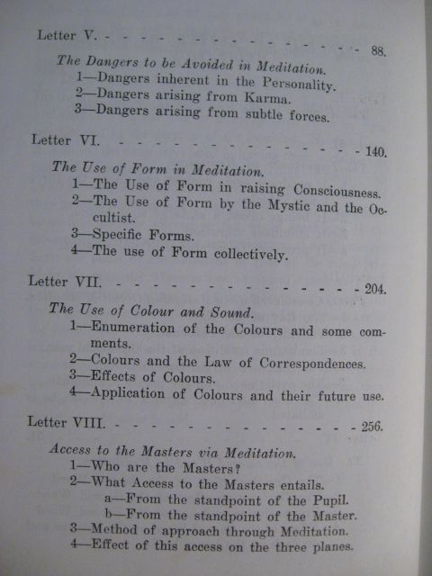 1970 ALICE A. BAILEY LETTERS ON OCCULT MEDITATION  