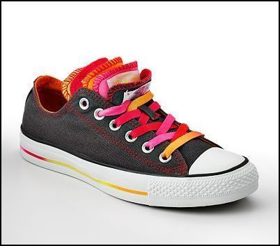 Converse CT Womens All Star Multi Tongue Athletic Shoe Beluga/Orange 