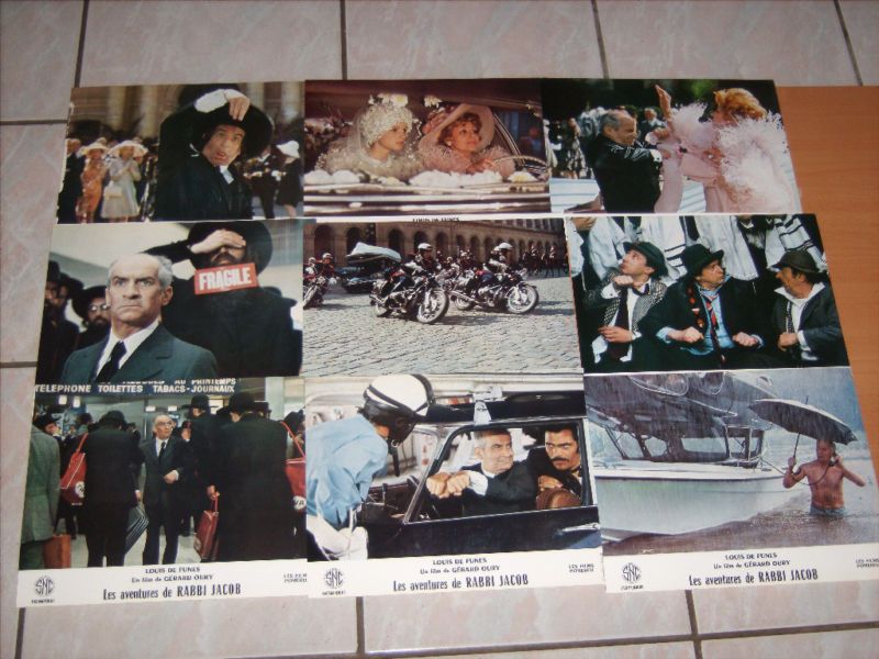 LES AVENTURES DE RABBI JACOB  Louis De Funes   32 cards  