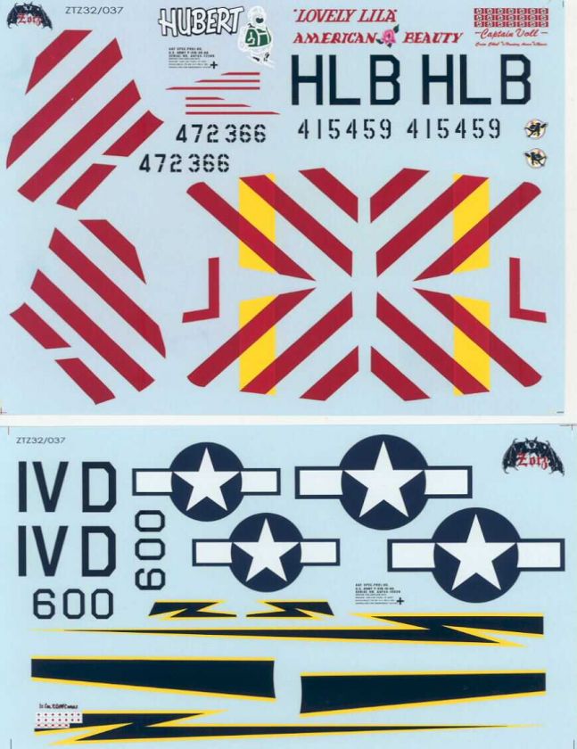 Zotz Decals 1/32 P 51D MUSTANGS IN WWII Part 1  