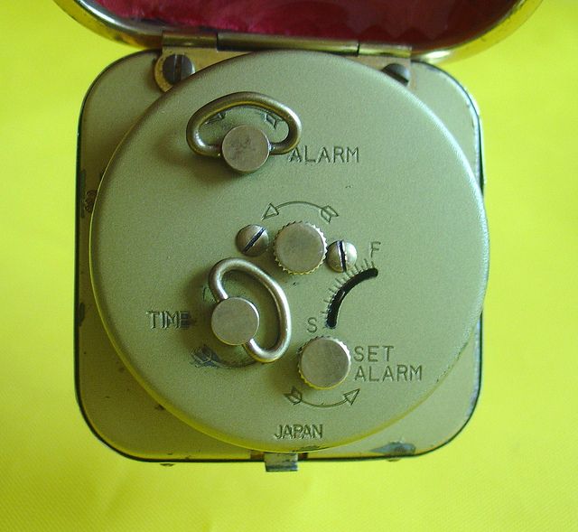 VTG Rhythm CLOCK ALARM TRAVEL MADE IN JAPAN  