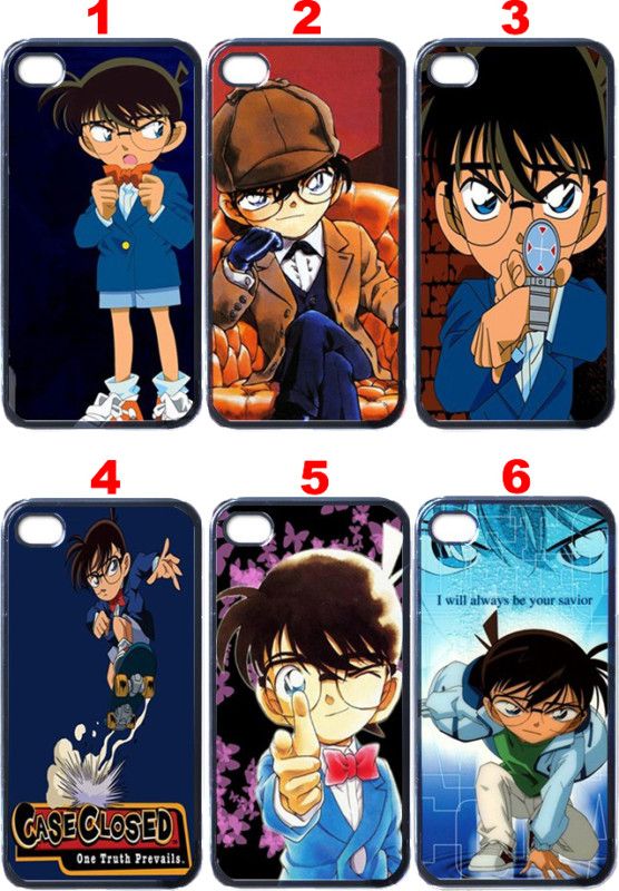 Detective Conan Anime Manga Apple iPhone 4 Case (Black)  