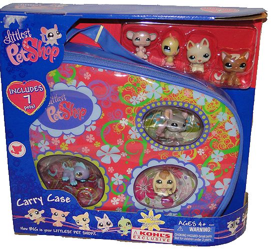 LITTLEST PET SHOP CARRY CASE HAT BOX LOT 24 PETS  