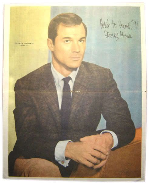 GEORGE MAHARIS POSTER OF VINTAGE MAGAZINE  