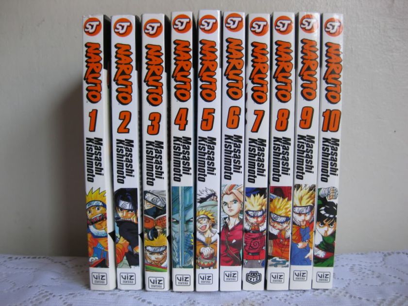 NEW Naruto Manga LOT Volumes 1~10 Series Set  