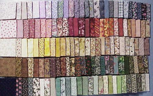 2000 + 4 SQUARES SQS COTTON FABRIC QUILT 22 YDS BIN  