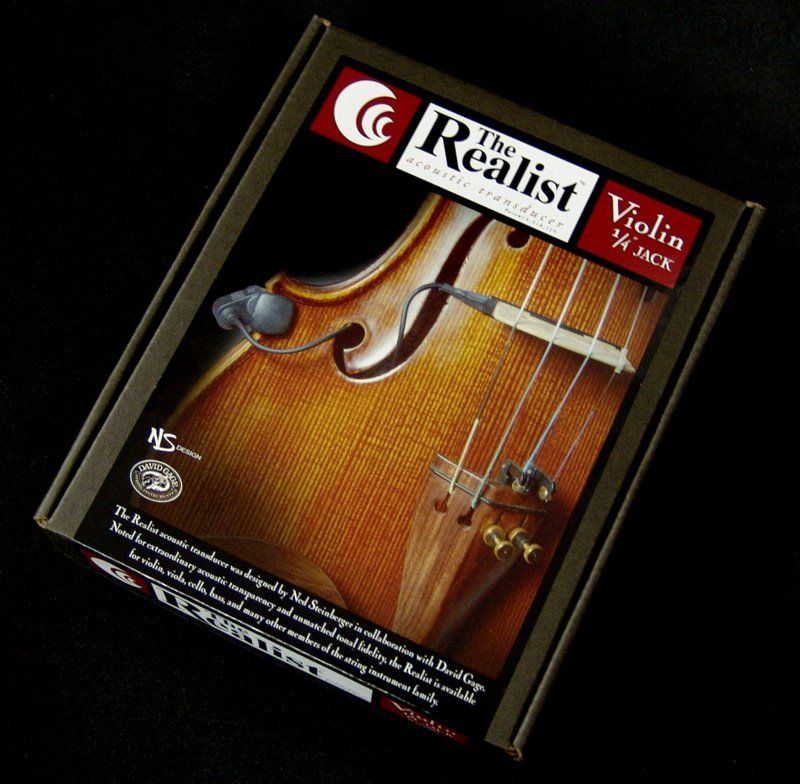 NEW DAVID GAGE REALIST VIOLIN PICKUP w/ 1/4 JACK  