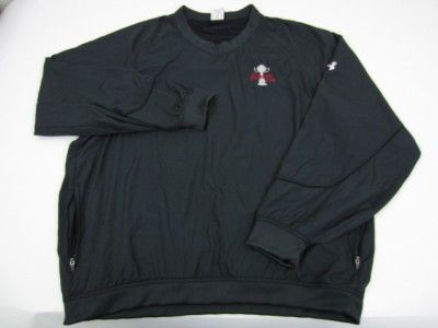 Mens Black UNDER ARMOUR GOLF BETHANY CUP Lined Wind Rain Jacket Coat 