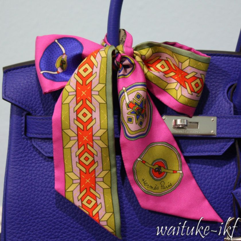   USED STORE FRESH Hermes Twilly SOIE BELLES DU MEXIQUE CYCLAMEN  