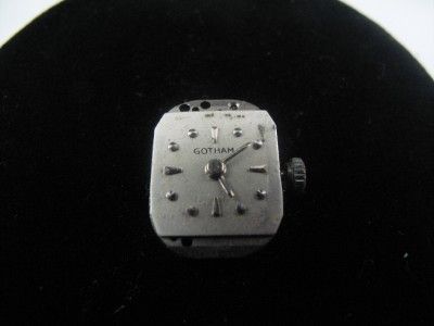 VINTAGE LADIES GOTHAM 17J WRISTWATCH MOVEMENT ARVIE  