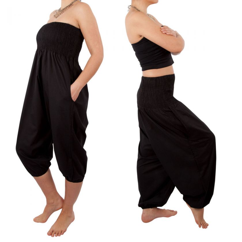 HAREM COTTON TROUSER JUMPSUIT GENIE PANTS YOGA ALI BABA  