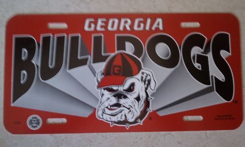 Georgia Bulldogs new Plastic License Plate CLEARANCE  