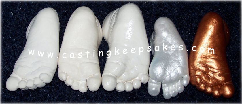 DELUXE INFANT FOOT HAND CASTING KIT + Baby Bottom Cast  