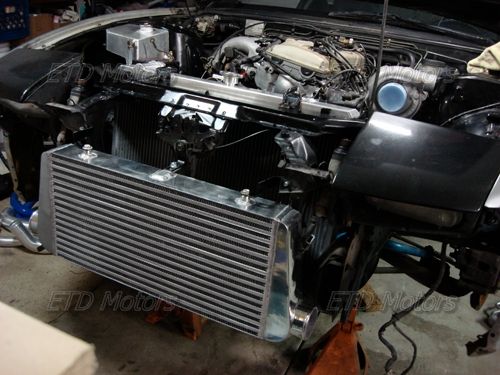 Cxracing 91 94 240SX S13 KA24DE Turbo Intercooler + BOV  