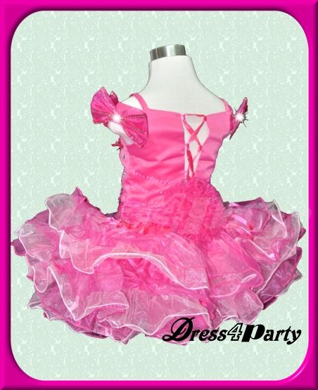   Toddlers & Tiaras Pageant Theme Party Baby Dress Outfit 12 18m  