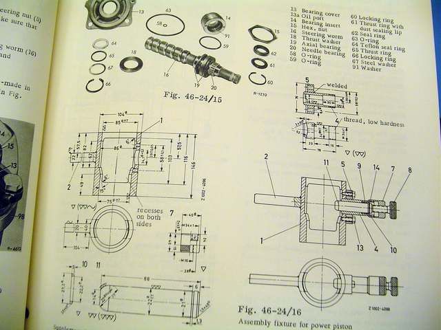 Mercedes 280SL Roadster POWER Steering REPAIR MANUAL  