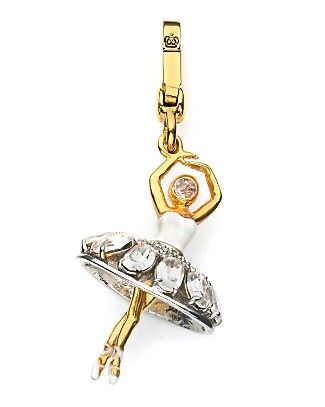 JUICY COUTURE Rhinestone Prima Ballerina Charm NIB Tags  