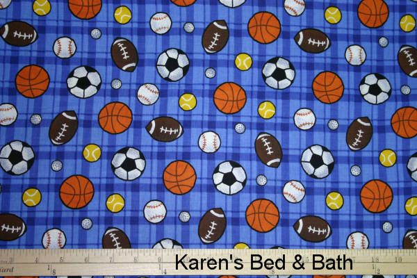 Sports Baseball Football Boy Curtain Valance NEW  