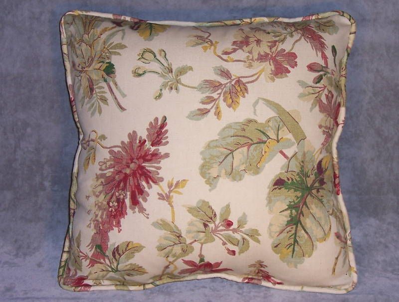 Waverly Vintage Tropical Floral Throw Pillow  