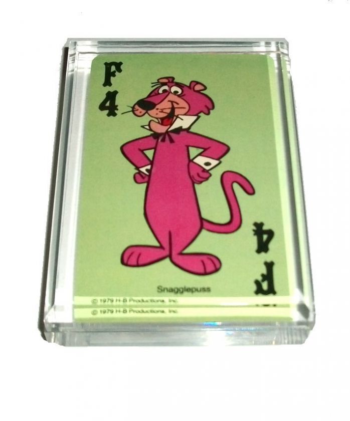 Snagglepuss Hanna Barbera Acrylic Executive Desk Top Paperweight 1979 