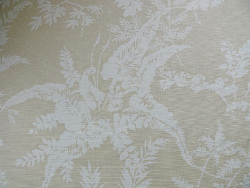 SCHUMACHER FOUGERE LINEN NATURAL FERN MEADOW 7Y $160/Y  