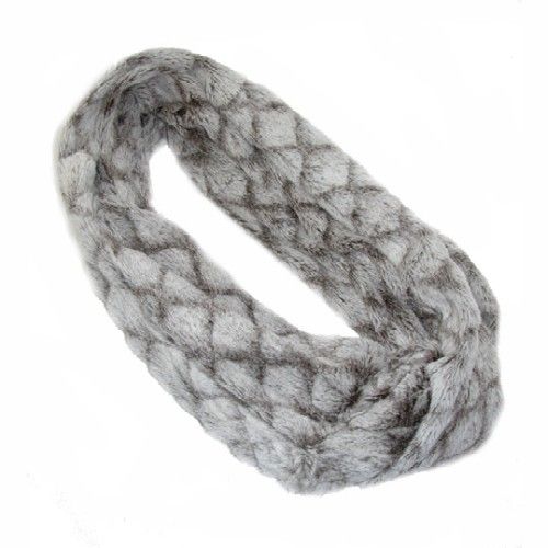 Infinity Scarf   Faux Fur Scarf (Tan)  