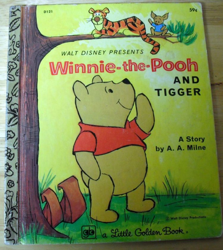 Disney WINNIE THE POOH & TIGGER Little Golden Book D121 9780307601216 