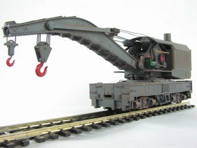 HO Brownhoist 120T Steam Wrecking Crane Tichy Kit #4010  