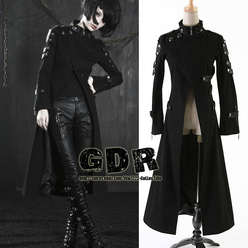 PUNK Kera Y318 Cosplay Gothic JACKET long BLAZER M XL  