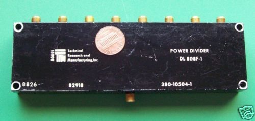 DL808F broadband 8 way power divider 20 MHz   2 GHz  