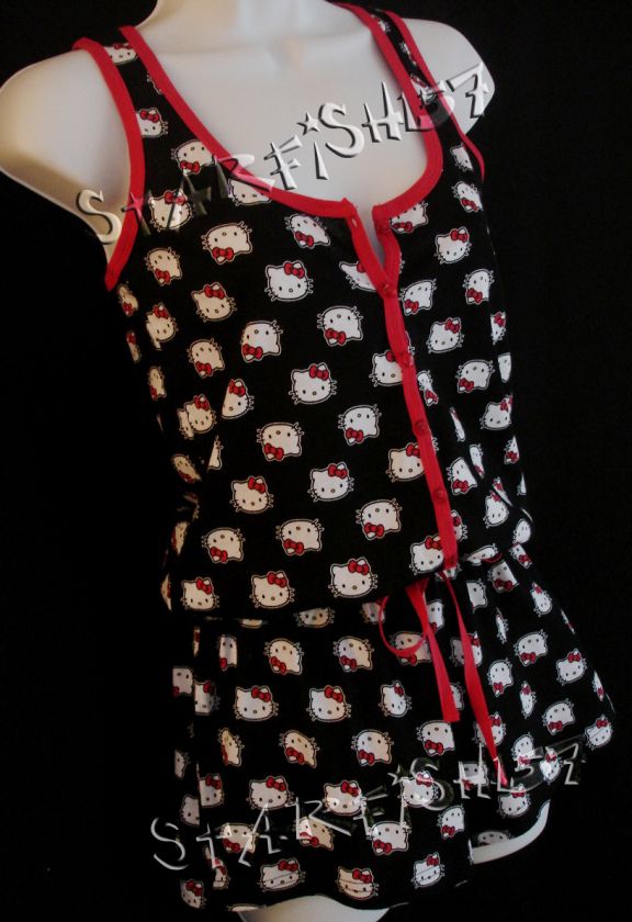 Hello Kitty 100% Cotton Romper / Coverup NEW NWT SZ L   