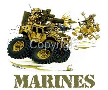 Military Motor Transport Vehicle T Shirt hummv LAV USMC  