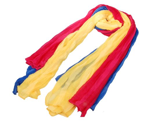 20x Women Girl scarf colorful Wrinkle Scarves Beautify  
