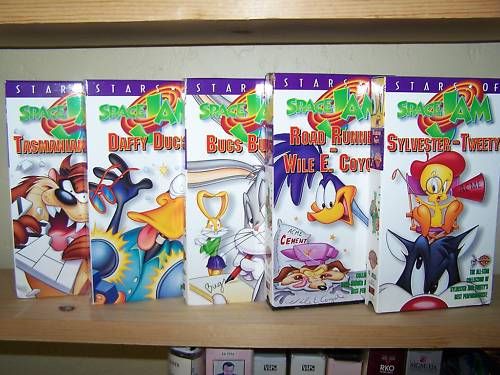 STARS OF SPACE JAM 5 Volume Set VHS  