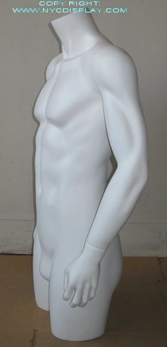 Brand New 38H White Male Adult Mannequin Torso Form 2  