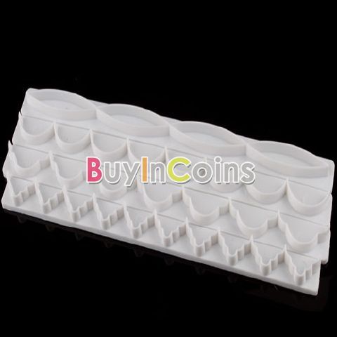   Fondant Decorating Sugarcraft Clouds Chain Embosser Cutter Cake #3