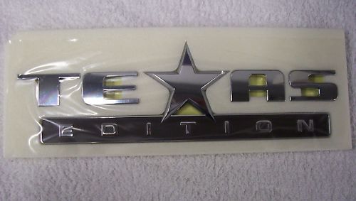 07 12 SILVERADO SIERRA SUBURBAN TEXAS EDITION EMBLEM NEW OEM GM LONE 