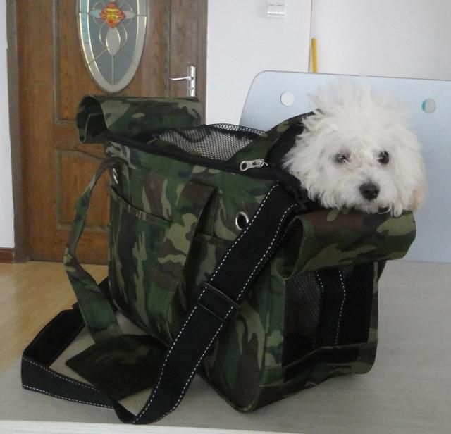   Dog Cat Travel Carrier Canvas Camouflage Shoulder Bag pb0005  