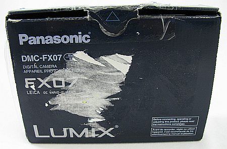 Panasonic Lumix DMC FX07 7.0 MP Digital Camera AS IS black 