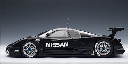 NISSAN R390 GT1 LEMANS 1997 TEST CAR Autoart 118 black  