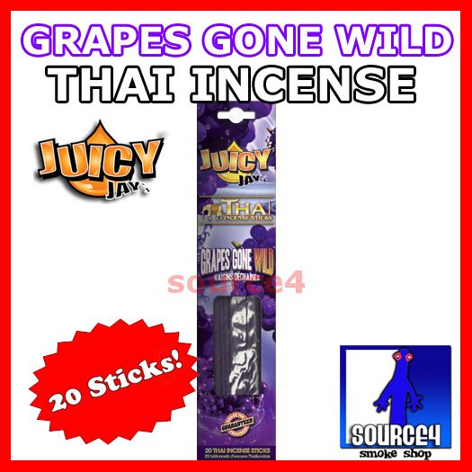 GRAPES GONE WILD   Juicy Jays Flavored Thai Incense {20 STICKS}  