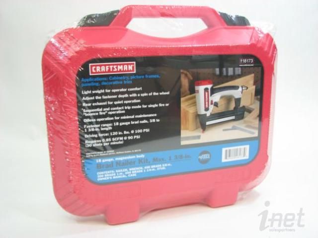 Craftsman 18173 Brad Nailer Kit 18 gauge Max 1 3/8 NIB  