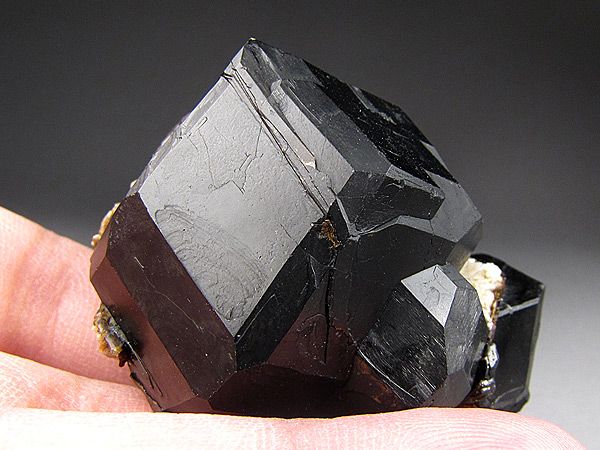 Titanium rich Andradite Garnet on Feldspar, Morocco  