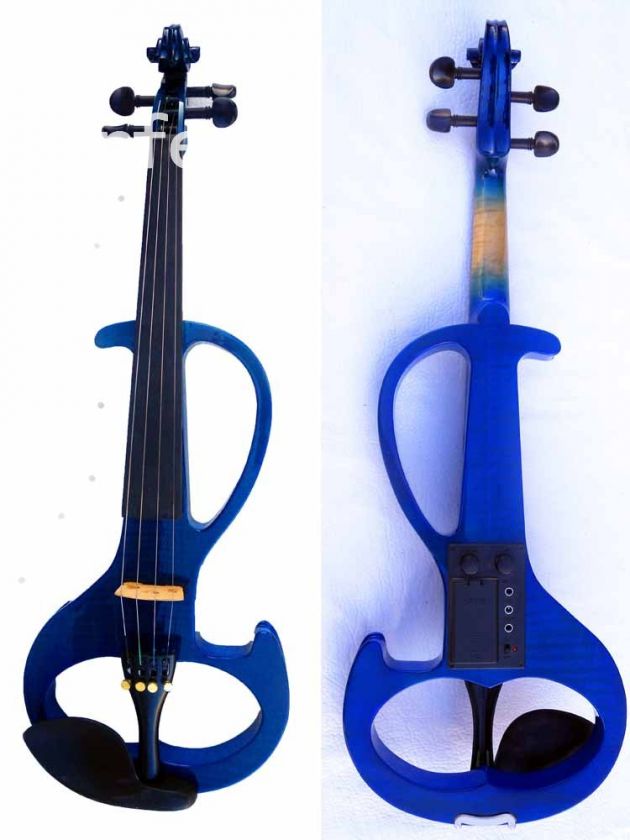 New electric violin Nice Sound Solid wood Yellow White Blue Green 