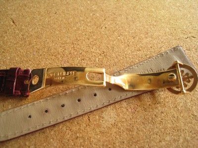 Genuine 19mm Patek Philippe crocodile strap with Rose gold buckle 