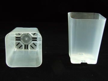 10 Pak 2 1/4 Clear Plastic Orchid Pot  