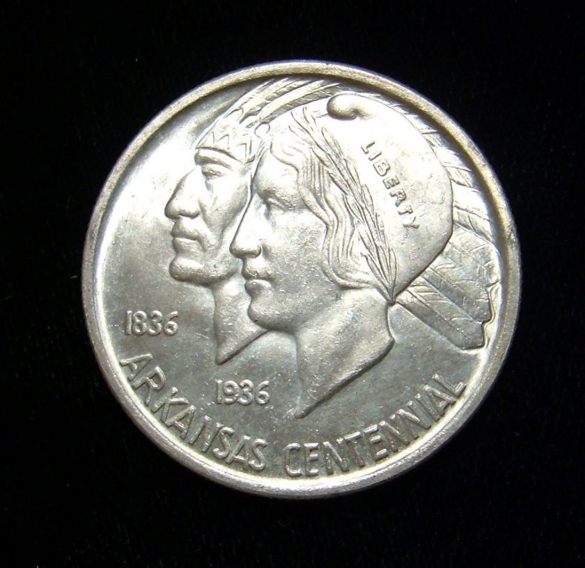 1935 P Half Dollar Silver Coin Arkansas Centennial  